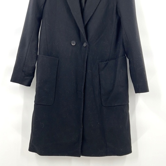 Zara black coat size M double breasted mens - Picture 3 of 9